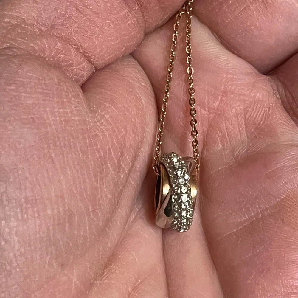 Swarovski Crystal Rose Gold Necklace - Picture 7 of 13